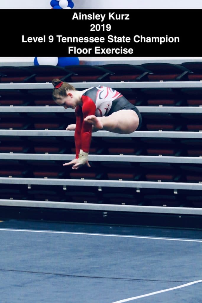 Ainsley Kurz 2019 Level 9 Tennessee State Champion Floor Exercise